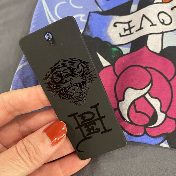 ❤️‍🔥🔥 ED HARDY “True to My love” tee size Small NWT - Picture 8 of 13